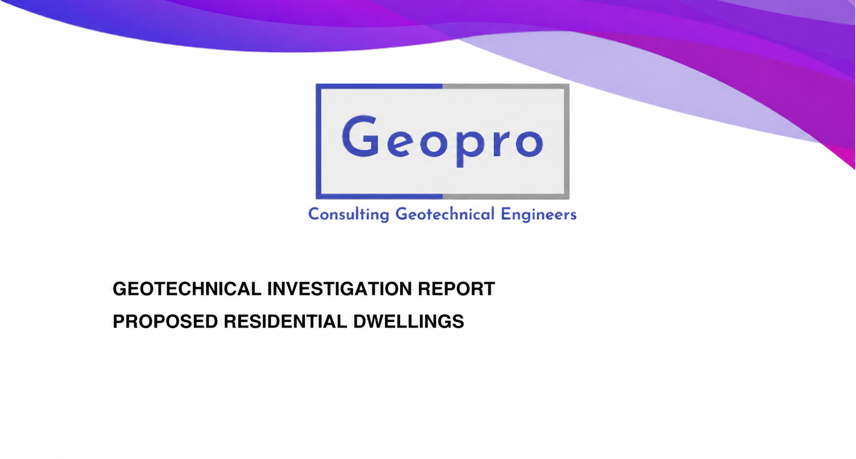 Engineer preparing a geotechnical report
